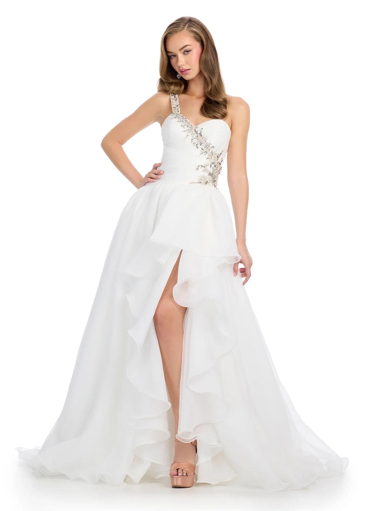 ASHLEYlauren_11951_Ivory_Bellina_Evening_Gown Bellina Gown - Image 1