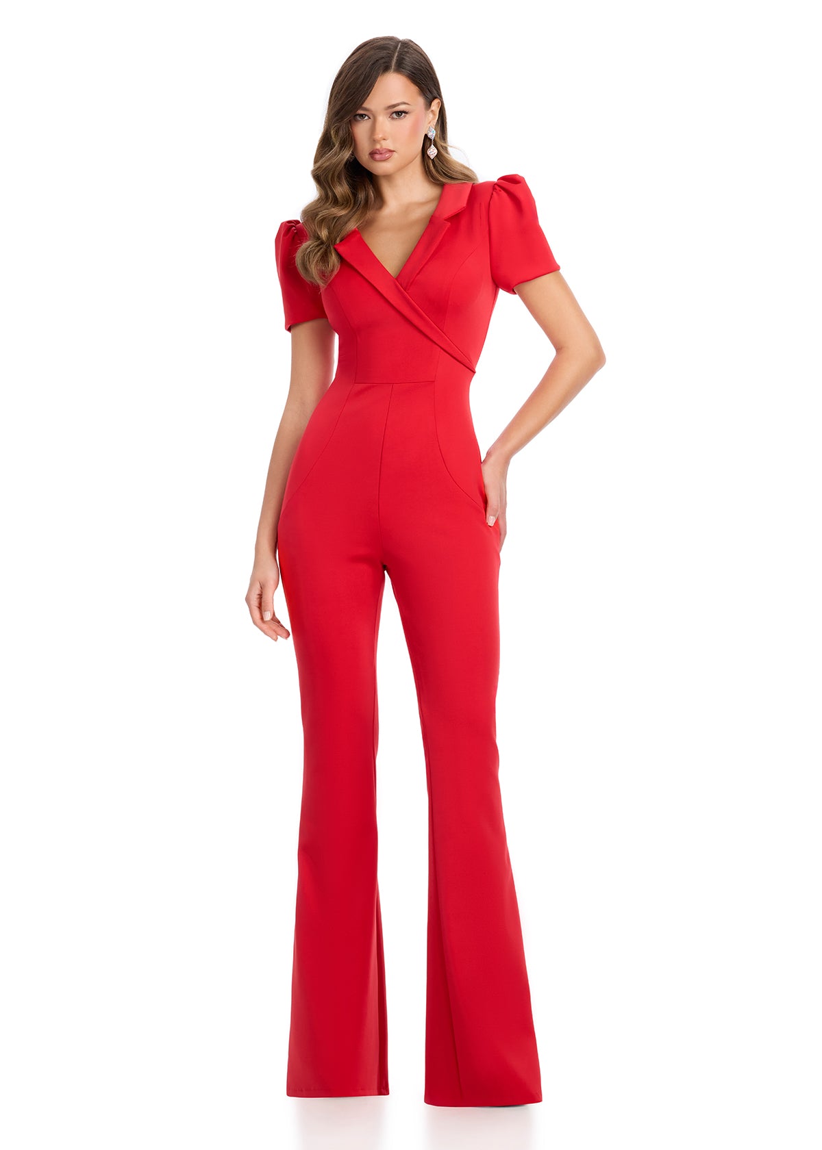 ASHLEYlauren_11966_Red_Sasha_Jumpsuit Sasha Jumpsuit - Image 1